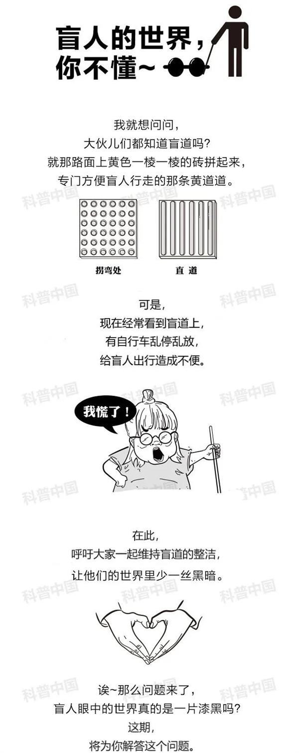 盲人眼前就是一片漆黑？他们的世界到底是怎样的？