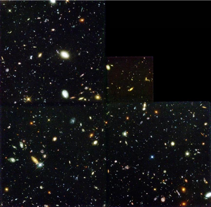 哈勃深空（及按惯例缺失的右上角） | 图源NASA